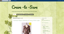 Desktop Screenshot of crave-to-save.blogspot.com