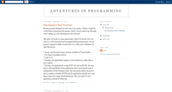 Desktop Screenshot of csharpadventures.blogspot.com
