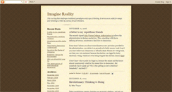 Desktop Screenshot of imaginereality.blogspot.com