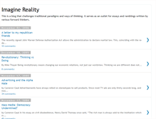 Tablet Screenshot of imaginereality.blogspot.com