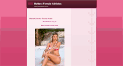 Desktop Screenshot of hot-female-athletes.blogspot.com