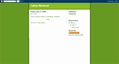 Desktop Screenshot of latinomontreal.blogspot.com