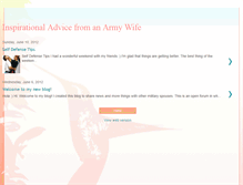 Tablet Screenshot of inspirationaladvicefromanarmywife.blogspot.com