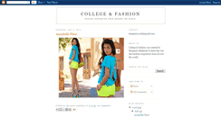 Desktop Screenshot of collegeandfashion.blogspot.com