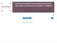Tablet Screenshot of berdintasuna-urolagaraia.blogspot.com