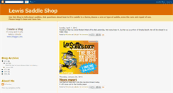 Desktop Screenshot of lewissaddleshop.blogspot.com