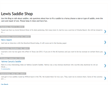 Tablet Screenshot of lewissaddleshop.blogspot.com