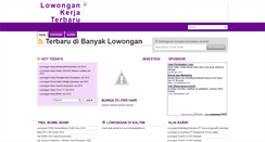 Desktop Screenshot of banyaklowongan.blogspot.com