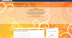 Desktop Screenshot of guyfolkfest.blogspot.com