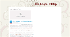 Desktop Screenshot of gospelmusicfillup.blogspot.com