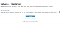 Tablet Screenshot of galvanokaplama.blogspot.com