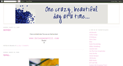 Desktop Screenshot of crazybeautifuldays.blogspot.com