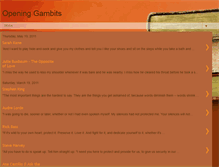 Tablet Screenshot of openinggambits.blogspot.com