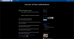 Desktop Screenshot of chicas-extra-ordinarias.blogspot.com