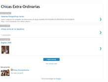 Tablet Screenshot of chicas-extra-ordinarias.blogspot.com