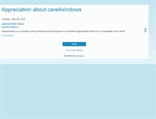 Tablet Screenshot of care4windows.blogspot.com
