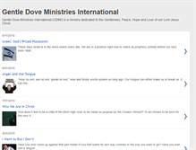 Tablet Screenshot of gentledoveministriesintl.blogspot.com
