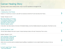 Tablet Screenshot of cancerhealingstory.blogspot.com