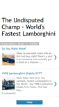 Mobile Screenshot of lamborghinitwinturbo.blogspot.com