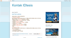 Desktop Screenshot of kontak-idtesis.blogspot.com