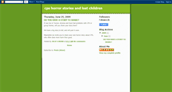 Desktop Screenshot of cpshorrorstoriesandlostchildren.blogspot.com