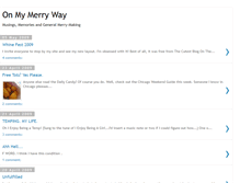 Tablet Screenshot of onmymerryway.blogspot.com