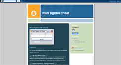 Desktop Screenshot of minifightercheat.blogspot.com