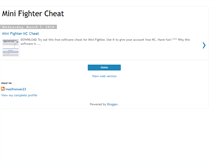 Tablet Screenshot of minifightercheat.blogspot.com