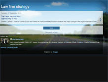 Tablet Screenshot of lawfirmstrategy.blogspot.com