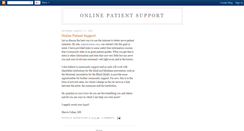 Desktop Screenshot of patientsupport.blogspot.com