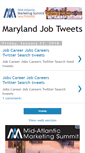 Mobile Screenshot of marylandjobtweets.blogspot.com