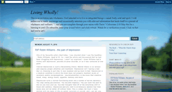 Desktop Screenshot of livingwholly.blogspot.com