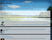 Tablet Screenshot of livingwholly.blogspot.com