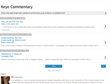 Tablet Screenshot of keyecommentary.blogspot.com