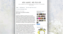 Desktop Screenshot of mygamemyrules-angela.blogspot.com
