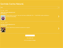 Tablet Screenshot of govindacocinanatural.blogspot.com