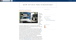 Desktop Screenshot of how-to-buy-furniture.blogspot.com