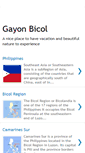 Mobile Screenshot of gayonbicol.blogspot.com