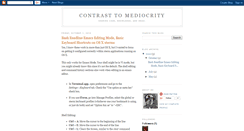 Desktop Screenshot of contrasttomediocrity.blogspot.com