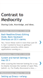 Mobile Screenshot of contrasttomediocrity.blogspot.com