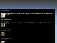 Tablet Screenshot of matandkellie.blogspot.com