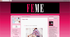 Desktop Screenshot of fememagazine.blogspot.com