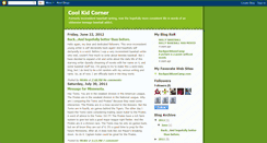 Desktop Screenshot of coolkidcorner.blogspot.com
