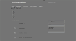 Desktop Screenshot of david-downloadguru.blogspot.com