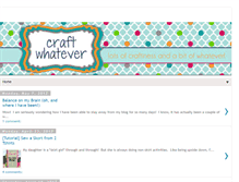 Tablet Screenshot of craftwhatever.blogspot.com