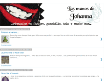 Tablet Screenshot of lasmanosdejohanna.blogspot.com