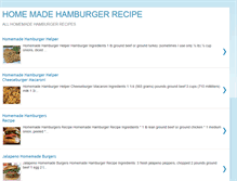 Tablet Screenshot of homemadehamburger-recipe.blogspot.com