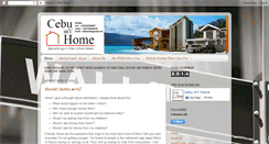 Desktop Screenshot of cebumyhome.blogspot.com