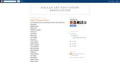 Desktop Screenshot of dallasarteducatorsassociation.blogspot.com