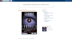Desktop Screenshot of grandefratello-milano.blogspot.com